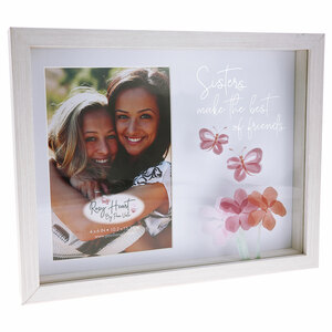 Sisters by Rosy Heart - 9.5" x 7.5" Shadow Box Frame
(Holds 4" x 6" Photo)