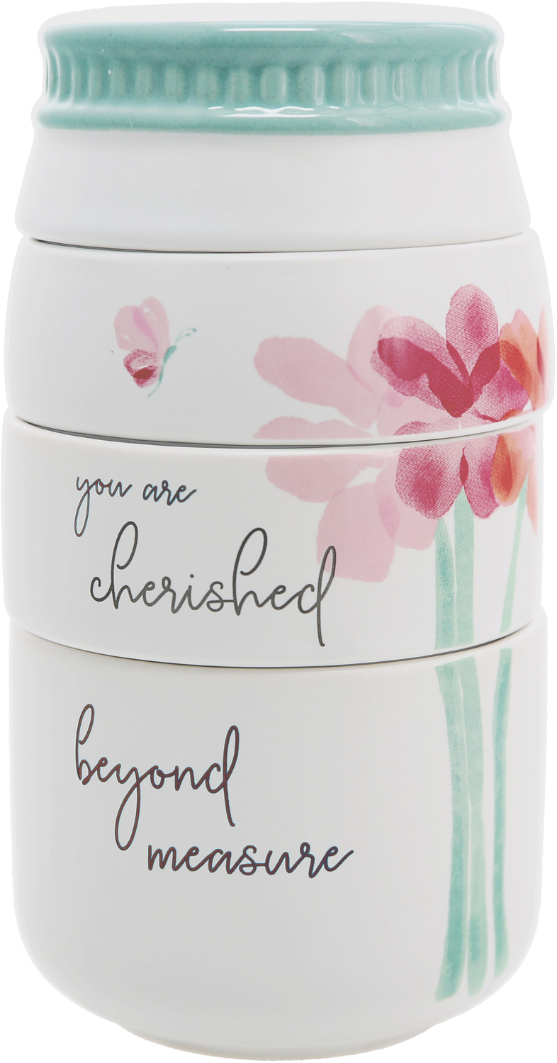 Cherished by Rosy Heart - Cherished - 6" x 3.25" Stacked Measuring Cups