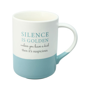 Silence Is Golden by A-Parent-ly - 18 oz Mug