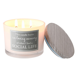 Social Life by A-Parent-ly - 11 oz - 100% Soy Wax Candle
Scent: Fresh Cotton
