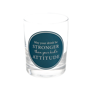 Attitude by A-Parent-ly - 13 oz Rocks Glass