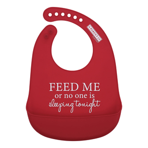 Feed Me by A-Parent-ly - 12" Silicone Catch All Bib