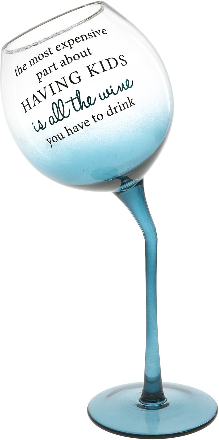 All the Wine by A-Parent-ly - All the Wine - 11 oz Tipsy Stemmed Wine Glass