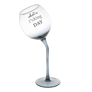 F*cking Day by A-Parent-ly - 11 oz Tipsy Stemmed Wine Glass