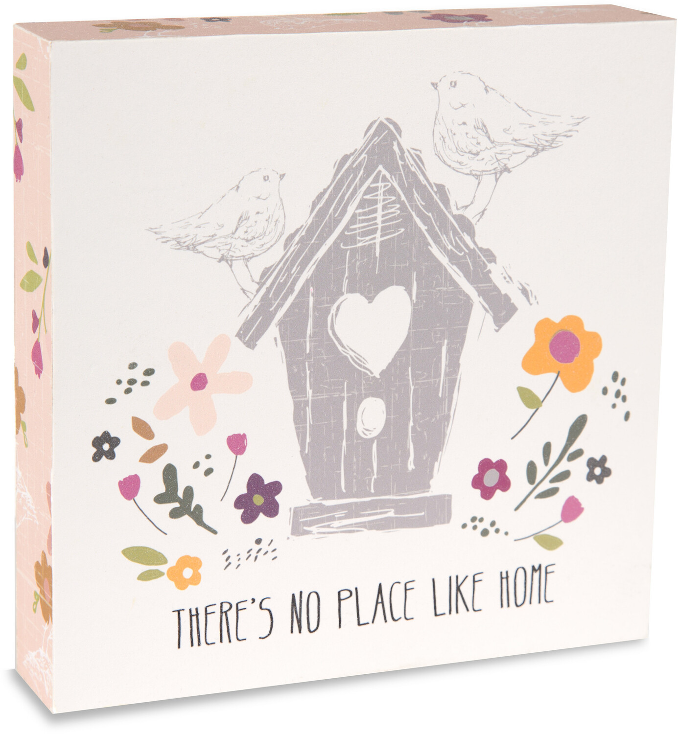 Home by Bless My Bloomers - Home - 5" x 5" Plaque