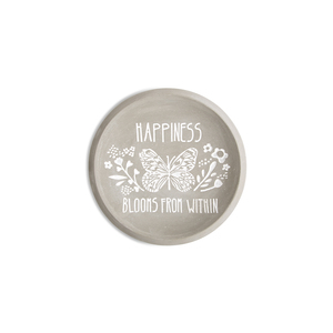 Happiness by Bless My Bloomers - 5" Cement Keepsake Dish