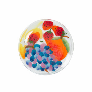 Fruit Medley by Fusion Art Glass - 8" Round Plate