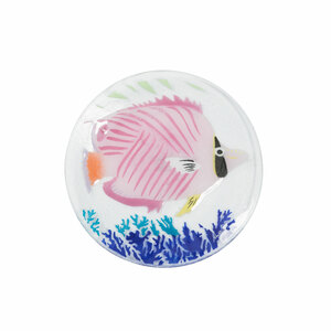 Marine Life by Fusion Art Glass - 8" Round Plate