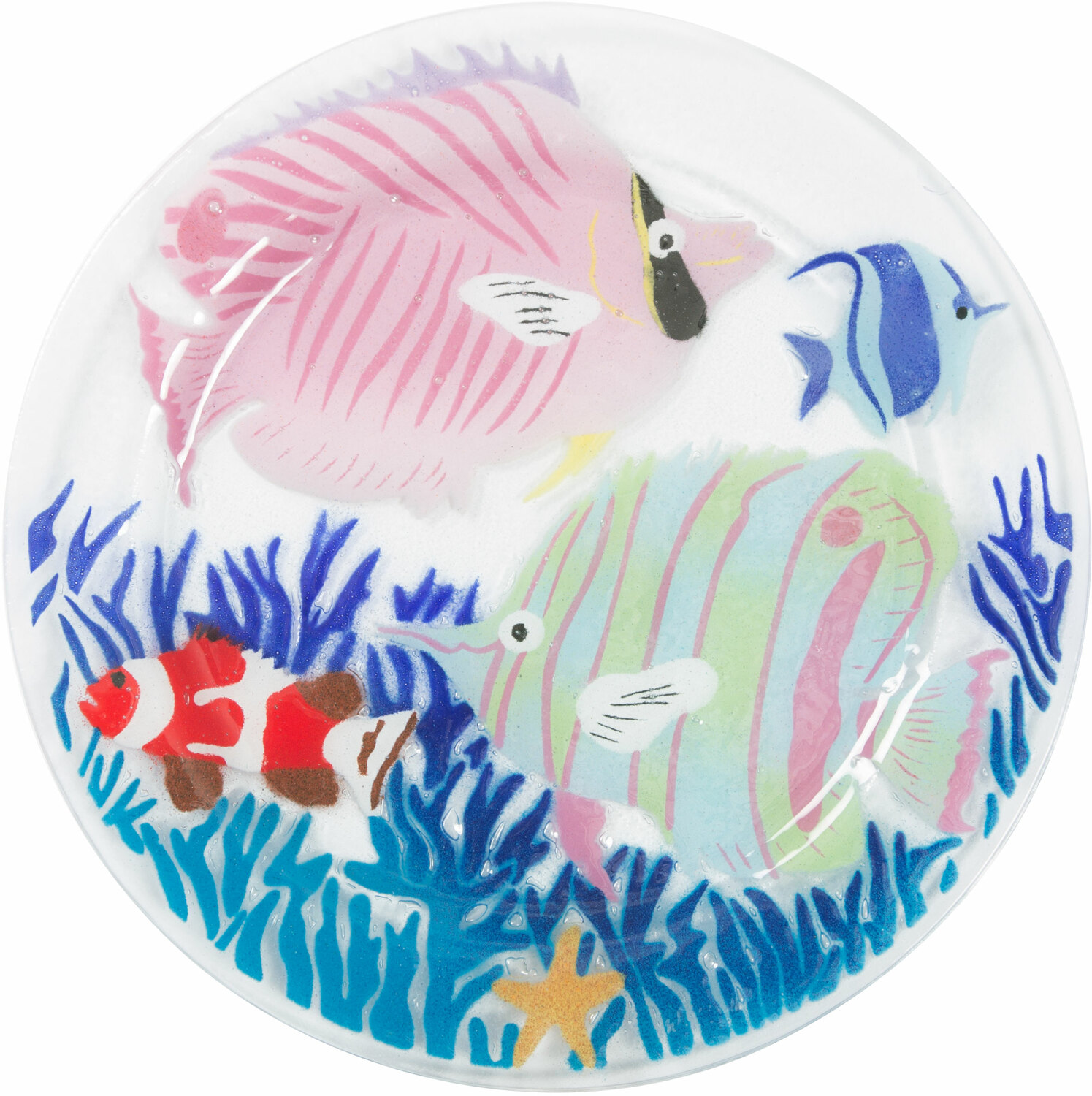 Marine Life by Fusion Art Glass - Marine Life - 11" Round Plate