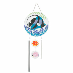 Marine Life by Fusion Art Glass - 8" Wind Chimes