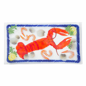 Lobster Feast by Fusion Art Glass - 15"x8" Serving Tray