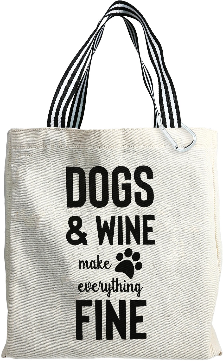Dogs & Wine by Check Me Out - Dogs & Wine - 100% Cotton Twill Gift Bag
