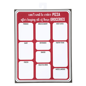 Pizza by Check Me Out - 8" x 10.25" Magnetic Notepad
