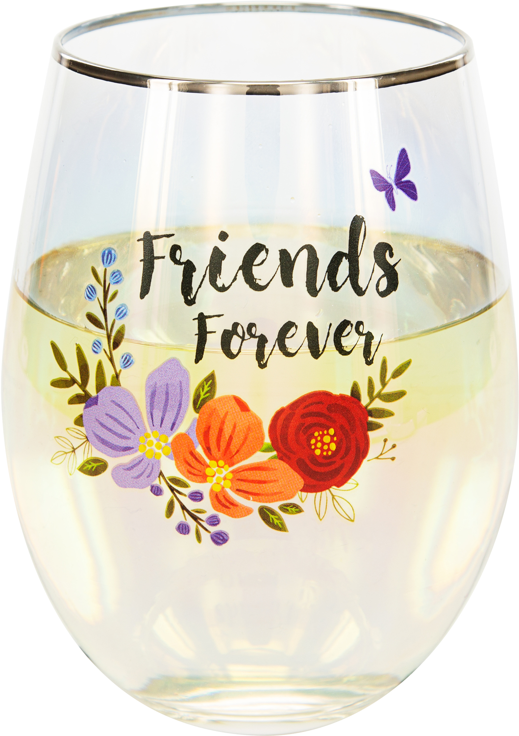 Friends by Bunches of Love - Friends - 18 oz Stemless Wine Glass