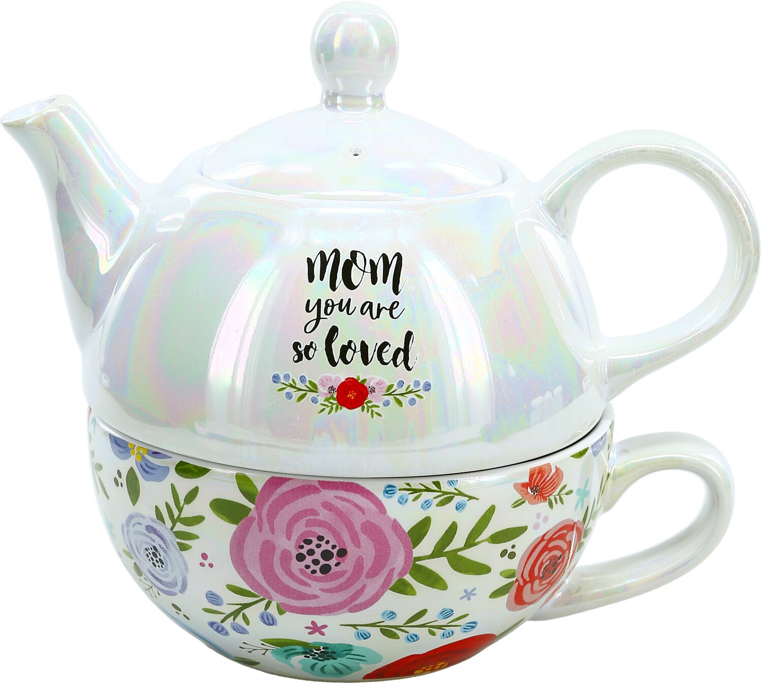 Mom by Bunches of Love - Mom - Tea for One
(14.5 oz Teapot & 10 oz Cup)