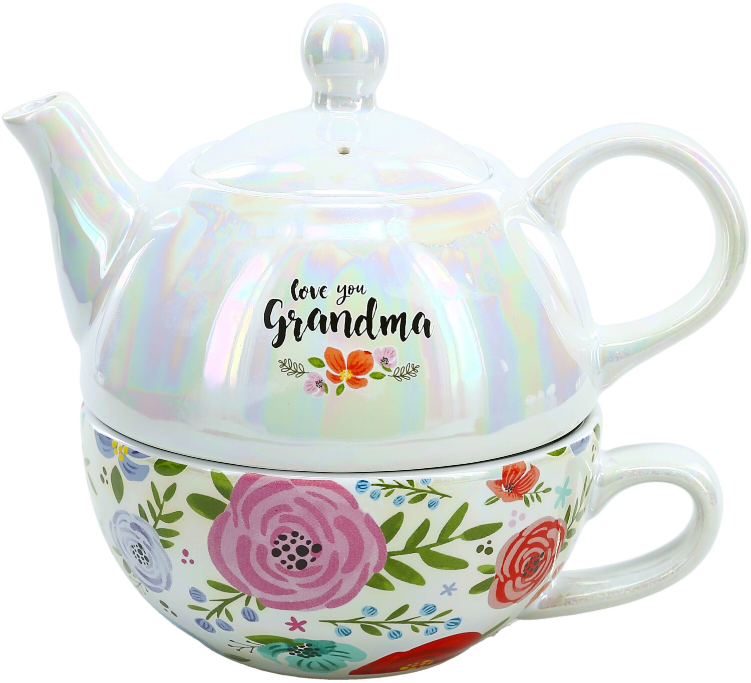 Grandma by Bunches of Love - Grandma - Tea for One
(14.5 oz Teapot & 10 oz Cup)