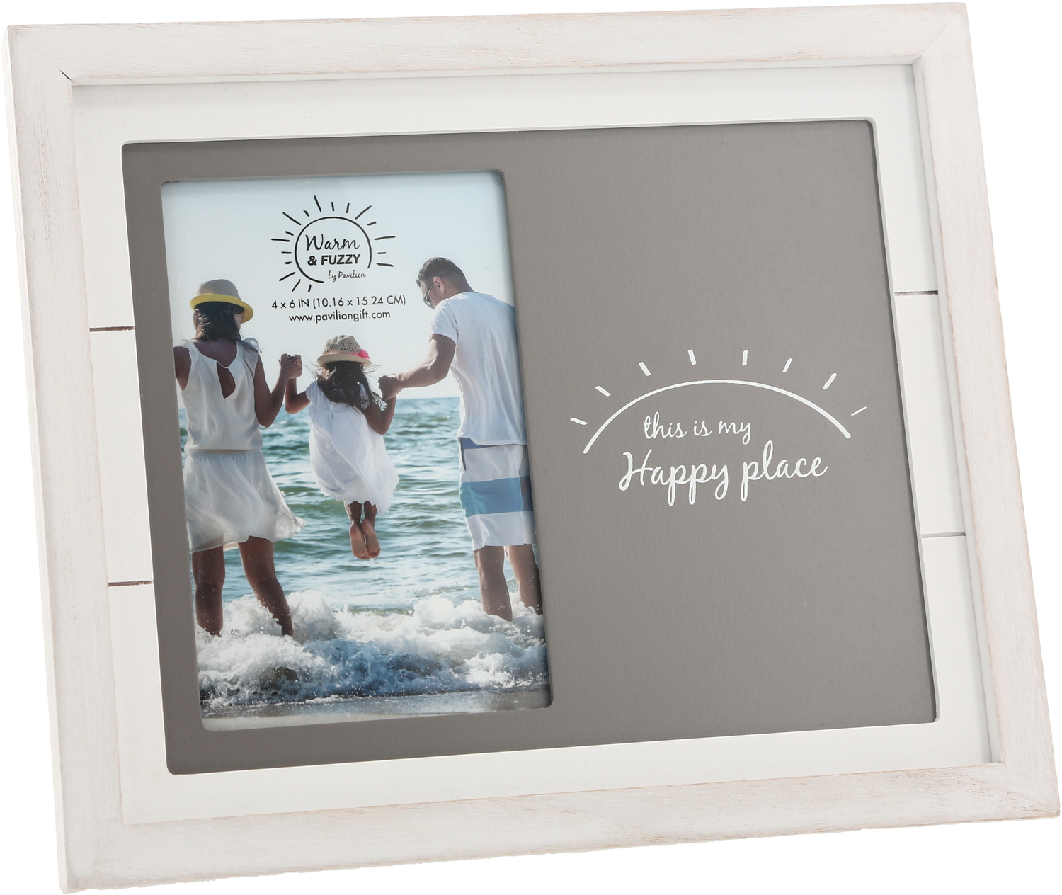 Happy Place by Warm and Fuzzy - Happy Place - 10" x 8.5" Frame (Holds 4" x 6" Photo)