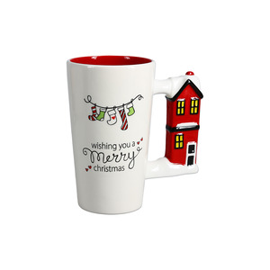 Merry Christmas by Holiday Hoopla - 17.5 oz Latte Cup
