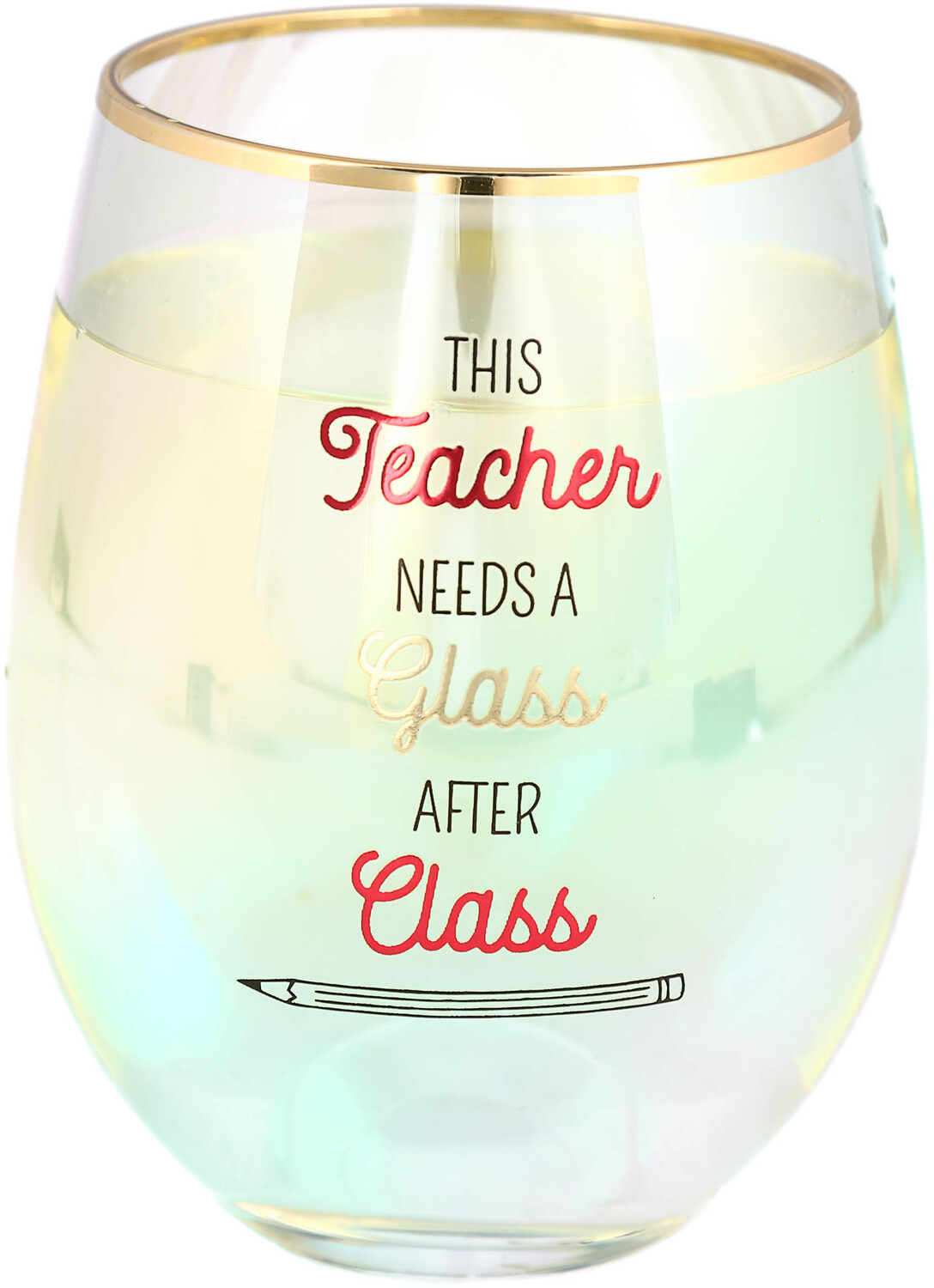 Glass After Class by Teachable Moments - Glass After Class - 18 oz Stemless Wine Glass