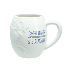 Caffeinate by Teachable Moments - 22 oz Embossed Mug