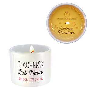 Teacher's Last Nerve by Teachable Moments - 8 oz - 100% Soy Wax Reveal Candle
Scent: Tranquility