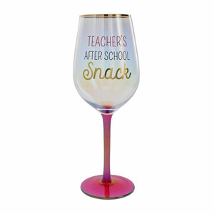 After School Snack by Teachable Moments - 16 oz Wine Glass