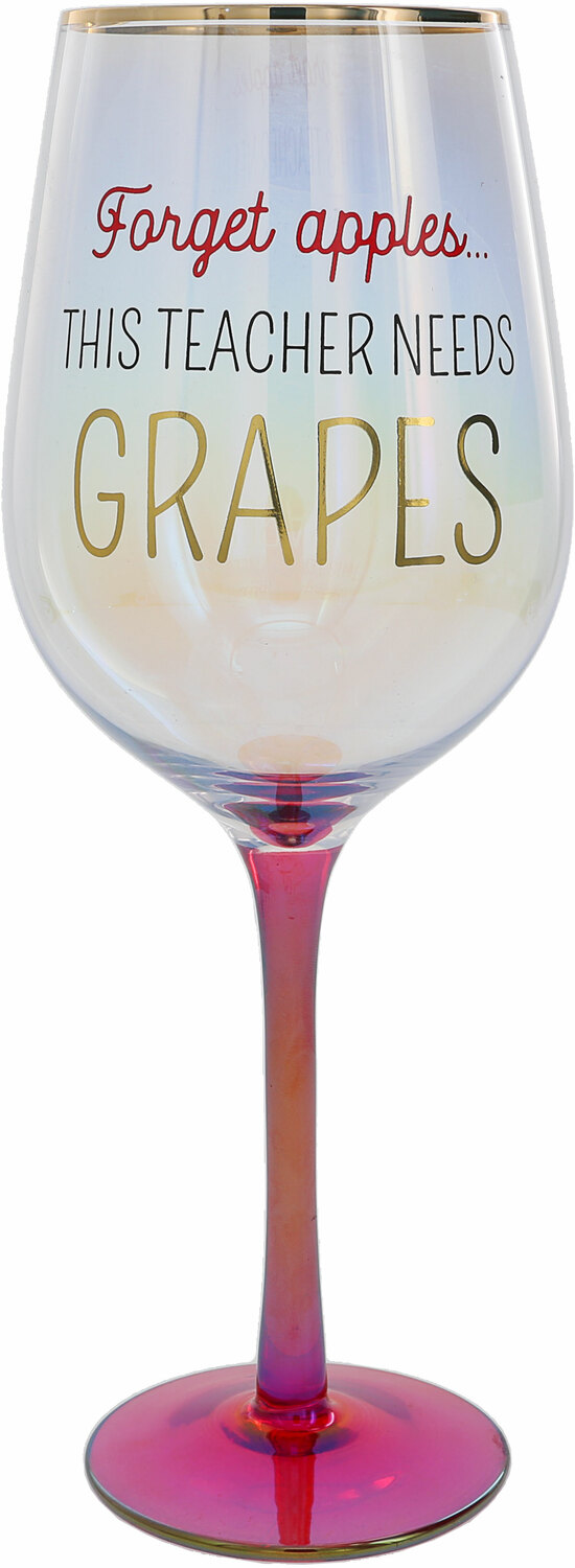 Forget Apples by Teachable Moments - Forget Apples - 16 oz Wine Glass