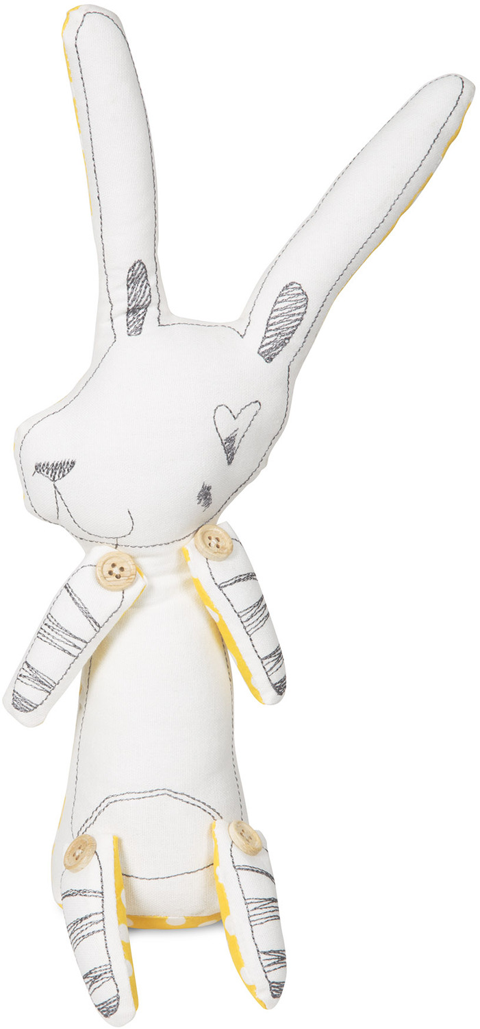 Baxter the Bunny by Stitched & Stuffed - Baxter the Bunny - 14" Bunny Stuffed Animal/Door Stopper