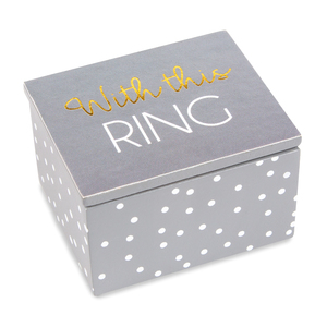 Ring by Happy Occasions - 2.25 x 2 x 1.5 MDF Keepsake Box