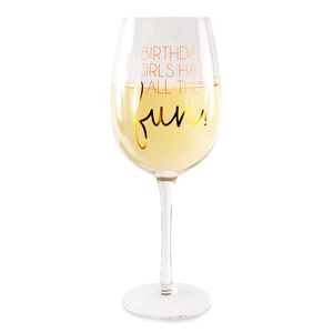 Birthday Girl by Happy Occasions - 16 oz. Crystal Wine Glass