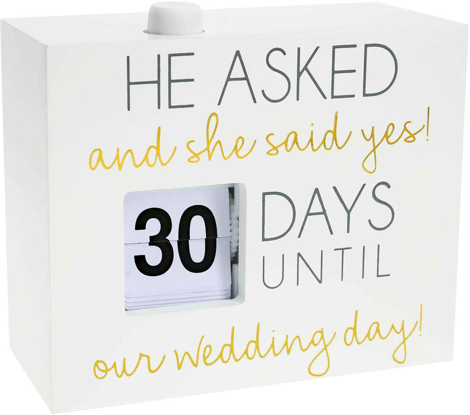 Wedding Day by Happy Occasions - Wedding Day - 4.5" Countdown Calendar