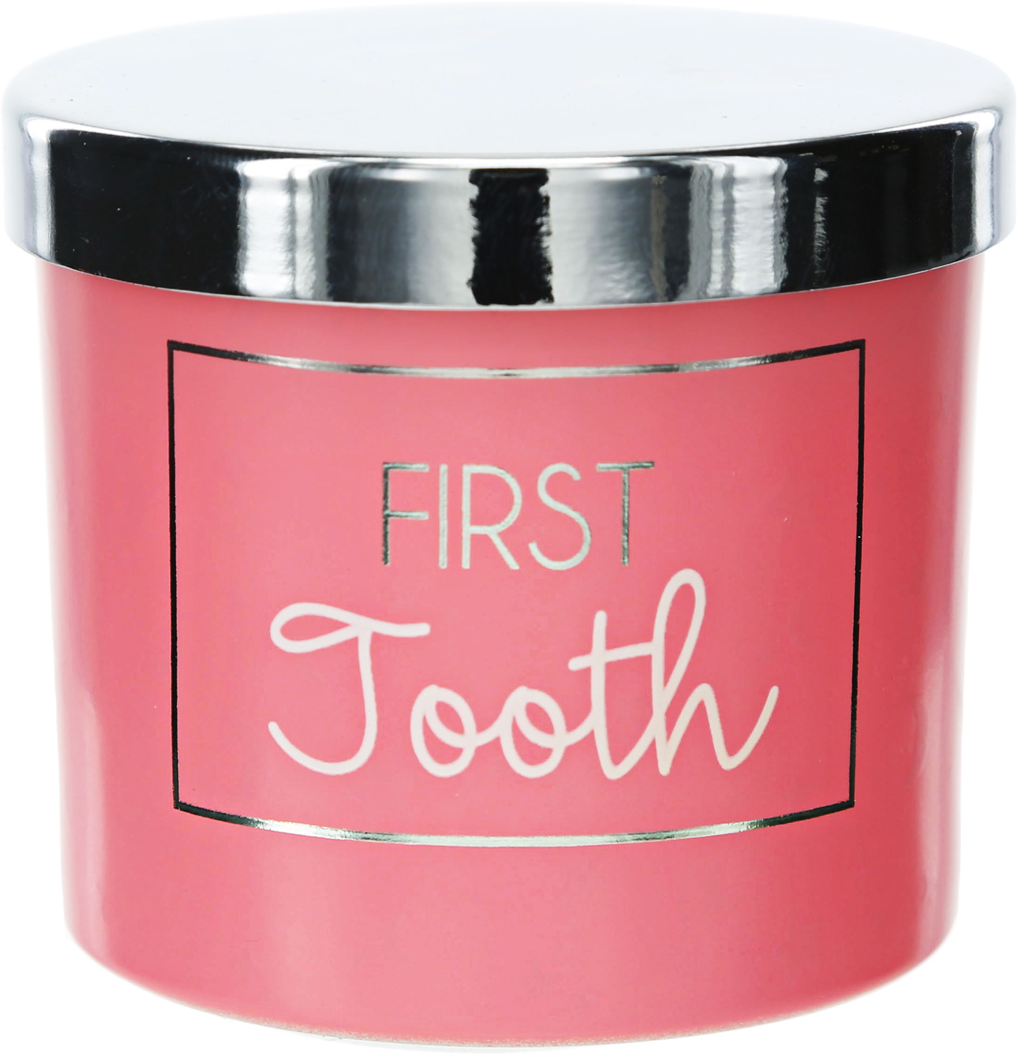 First Tooth Pink by Happy Occasions - First Tooth Pink - 2.5" Glass Memory Box