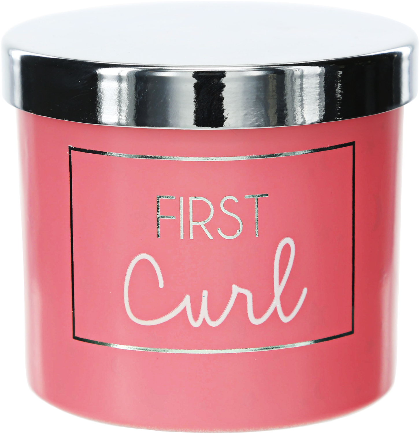 First Curl Pink by Happy Occasions - First Curl Pink - 2.5" Glass Memory Box