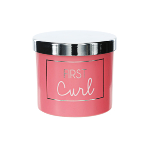 First Curl Pink by Happy Occasions - 2.5" Glass Memory Box