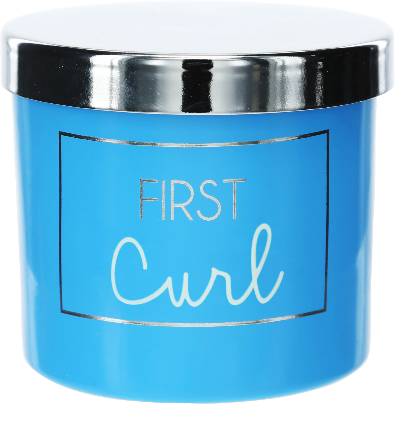 First Curl Blue by Happy Occasions - First Curl Blue - 2.5" Glass Memory Box