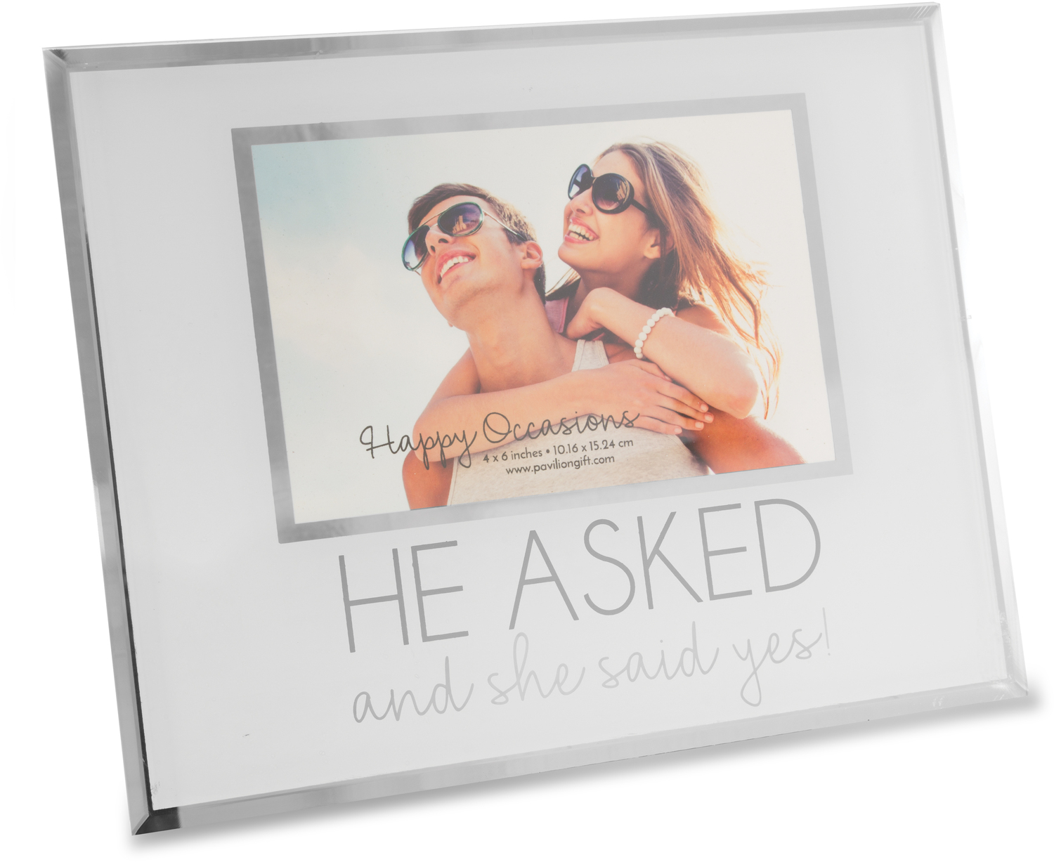 He Asked by Happy Occasions - He Asked - 9.25" x 7.25" Frame
(Holds 6" x 4" Photo)