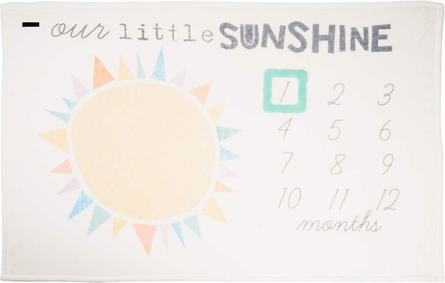 Our Little Sunshine by Sunshine & Rainbows - Our Little Sunshine - 60" x 40" Milestone Royal Plush Blanket
