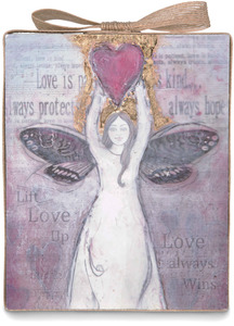 Love by Sherry Cook Studio - 6.75" Angel Sheet Music Plaque