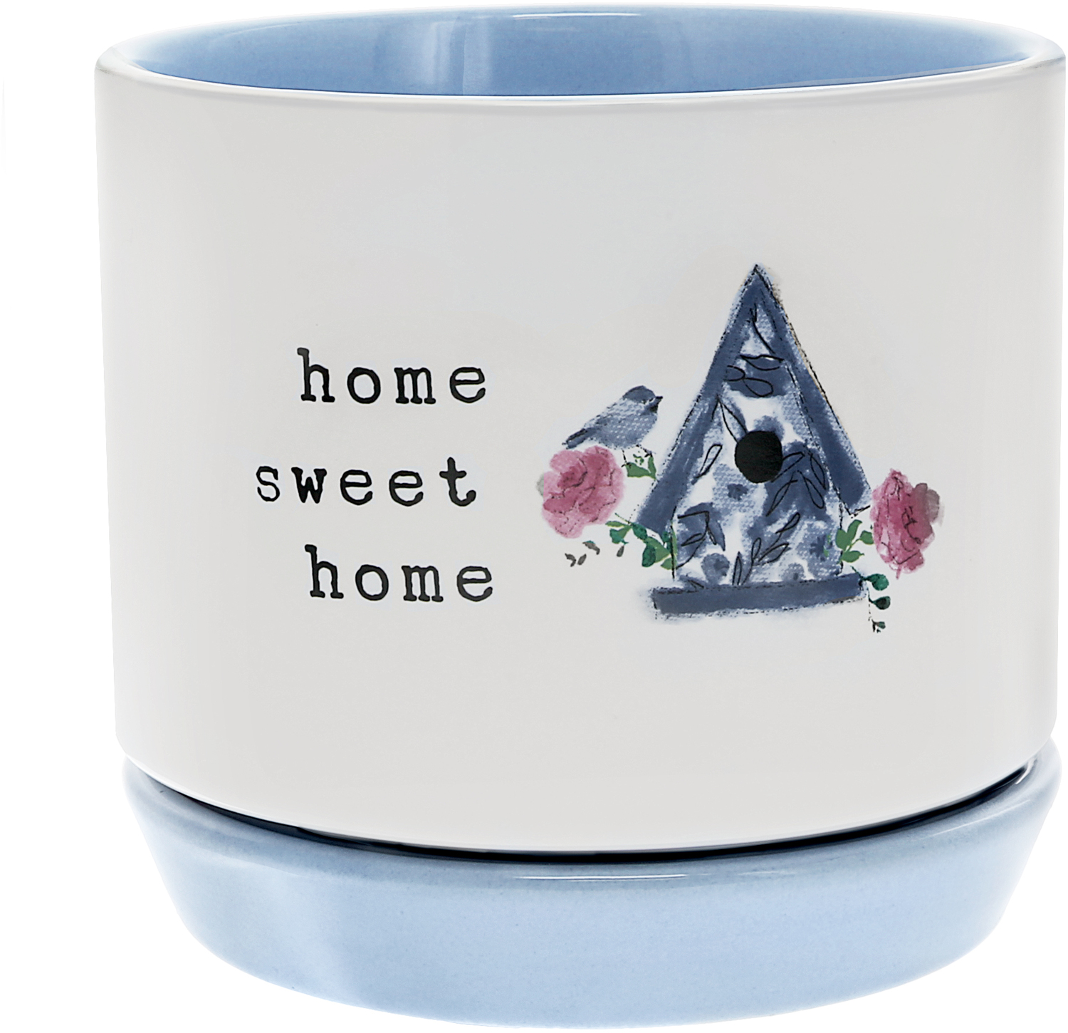 Home by You Make Me Smile -ALW - Home - 4.25" Planter (Holds 4" Planter Pot)