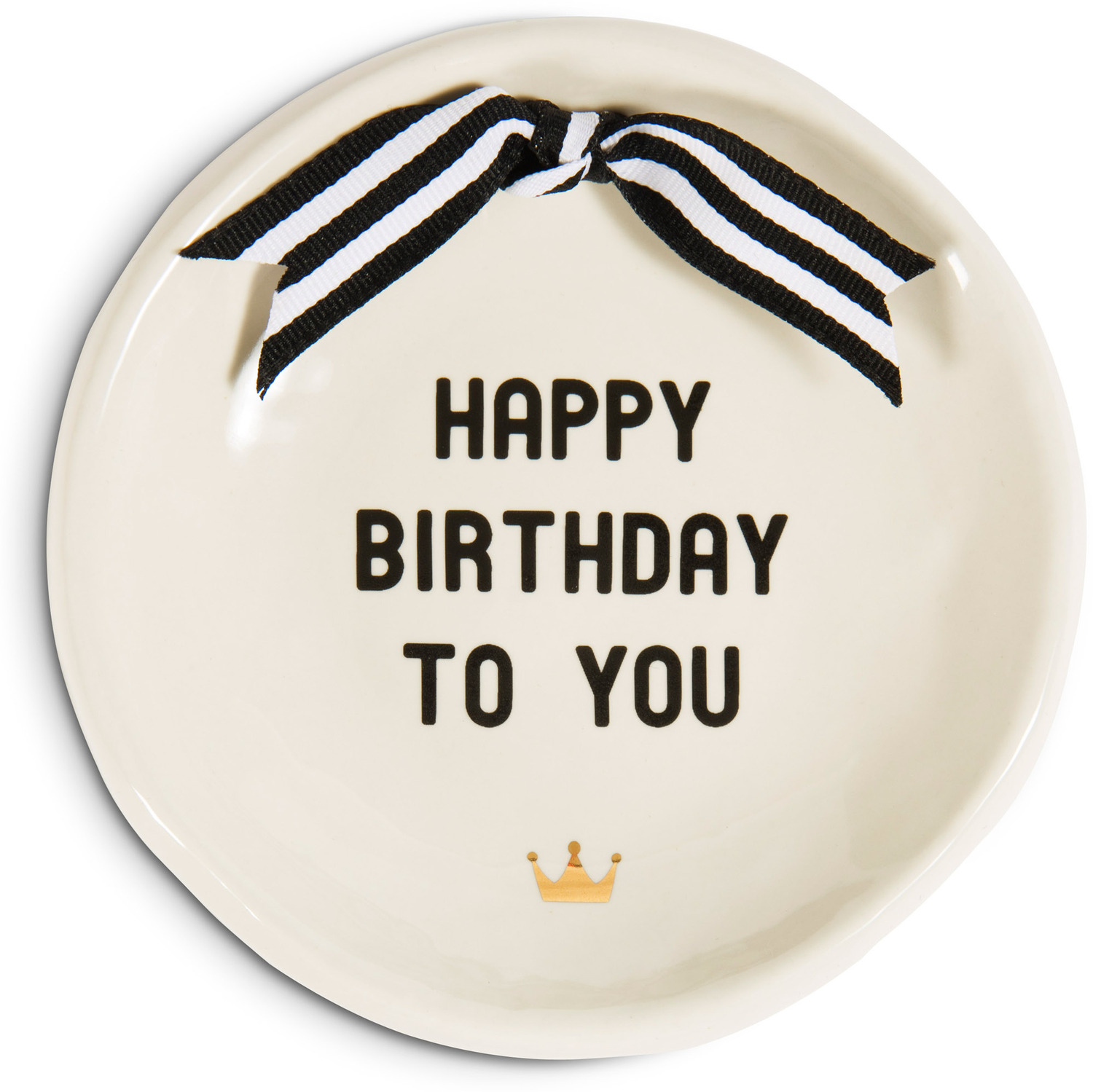 Happy Birthday by The Milestone Collection - Happy Birthday - 4.25" Diameter Round Keepsake Dish