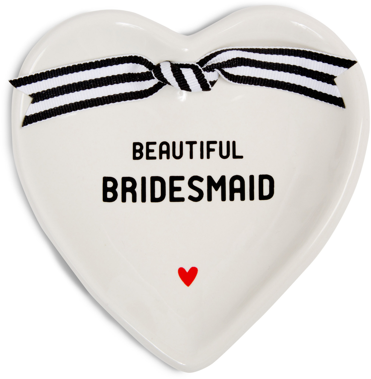 Bridesmaid by The Milestone Collection - Bridesmaid - 4.5" x 4.5" Heart-Shaped Keepsake Dish