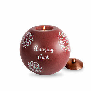 Aunt by Cinnamon Swirl - 5" Round Candle Holder