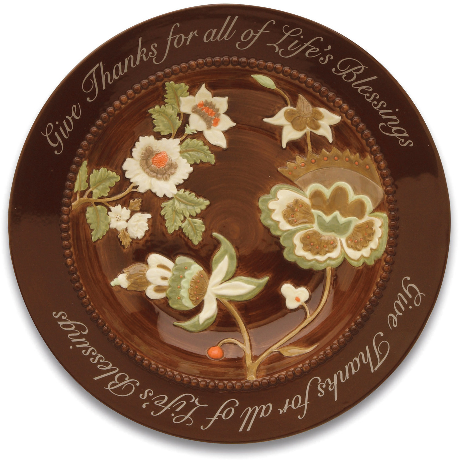 Life's Blessings by Shared Blessings - Life's Blessings - 8.1" x 1.4" Floral Bowl (Set of 2)
