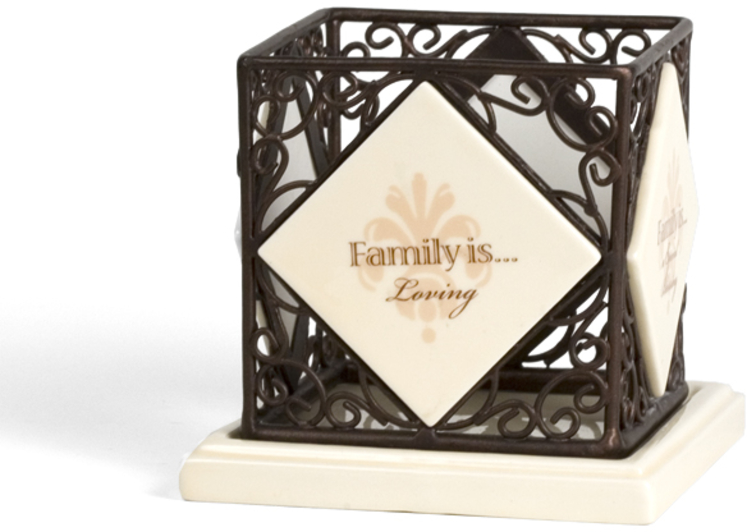 Family by Simply Stated - Family - 4.25" Square Candle Holder