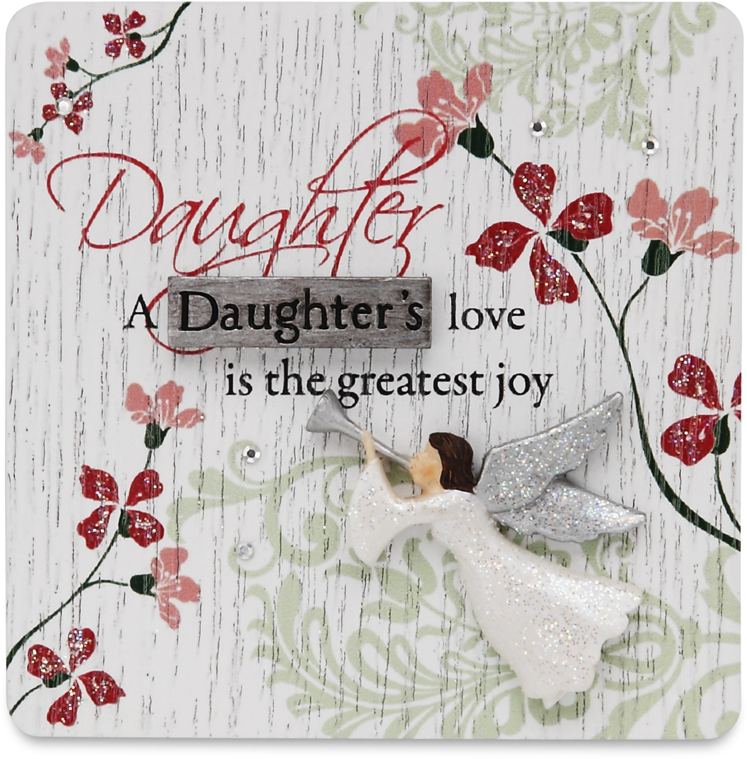 Daughter by Mark My Words - Daughter - 3" x 3" Self-Standing Plaque