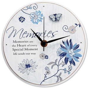 Memories by Mark My Words - 6" Self-Standing Round Clock