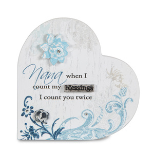 Nana by Mark My Words - 3" Self-Standing Heart Plaque