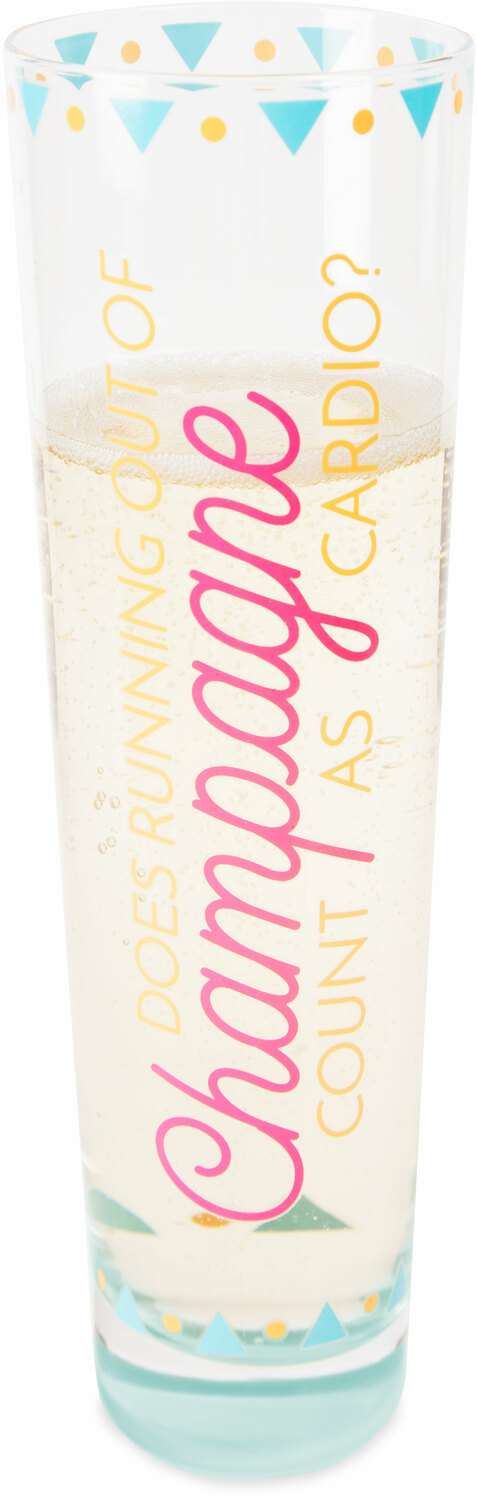 Running out of Champagne by My Kinda Girl - Running out of Champagne - 8 oz. Stemless Champagne Flute