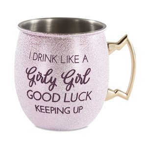 Girly Girl by My Kinda Girl - 20 oz Stainless Steel Moscow Mule