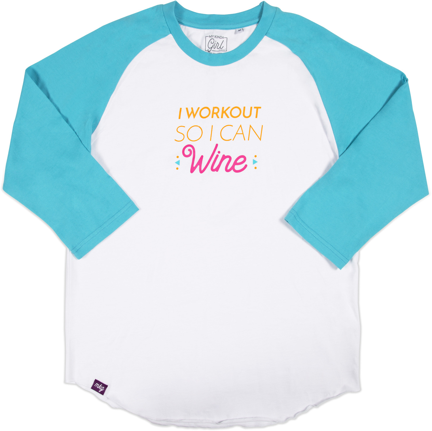 Sporty Girl, M 3/4 Length Sleeve Ladies TShirt My Kinda Girl